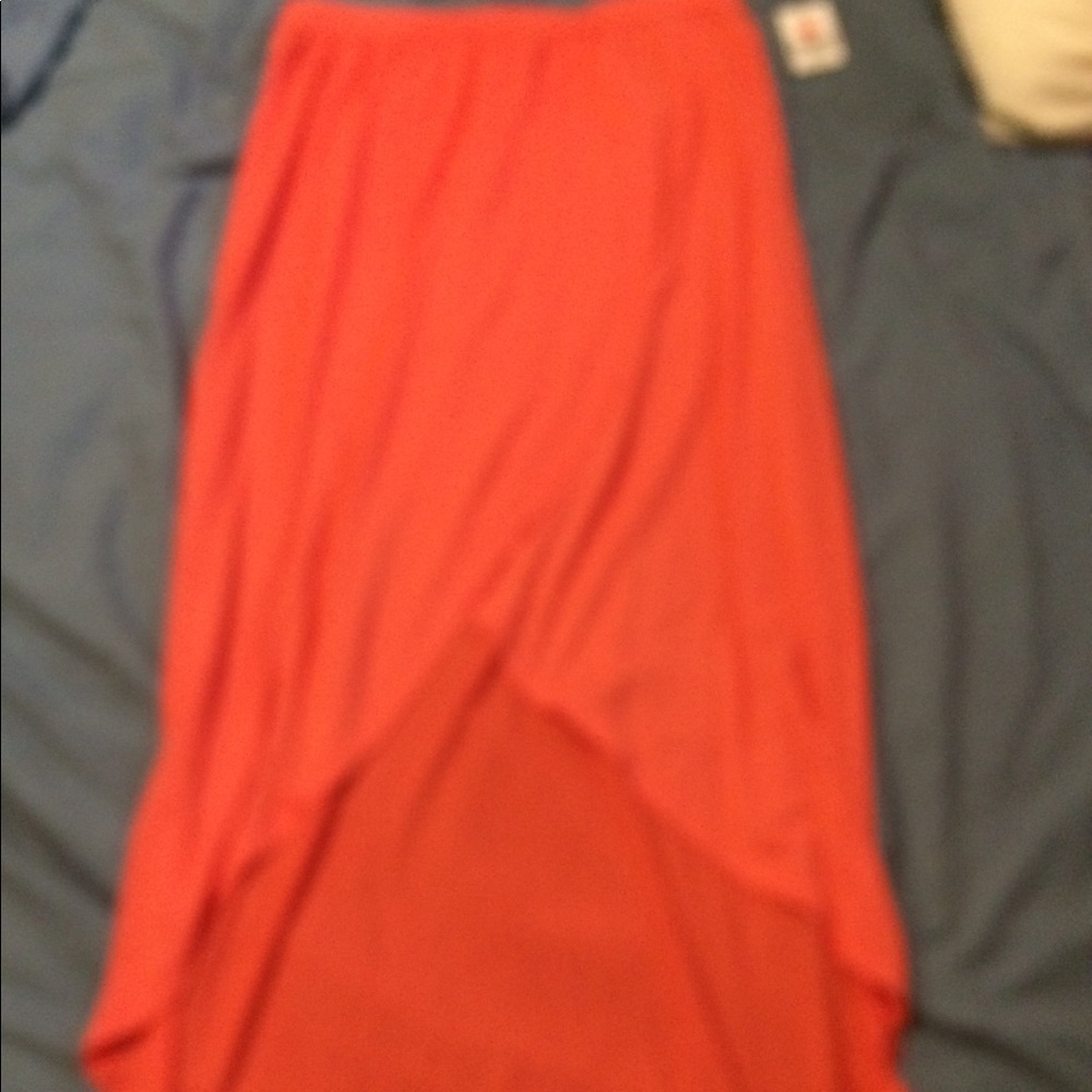 Peach colored maxi shirt NWT
